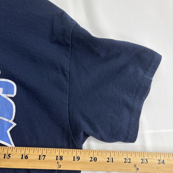 Gildan Dryblend T Shirt Medium Men's Blues Shirt Sleeve - Picture 2 of 7